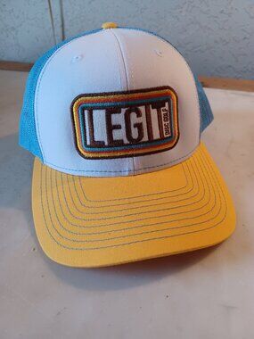 Legit Disc Golf Trucker Hat Snapback Retro Color Mesh Embroidered Cap